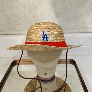 Onepiece LA Dodgers Collectible Straw Hat with Red Band